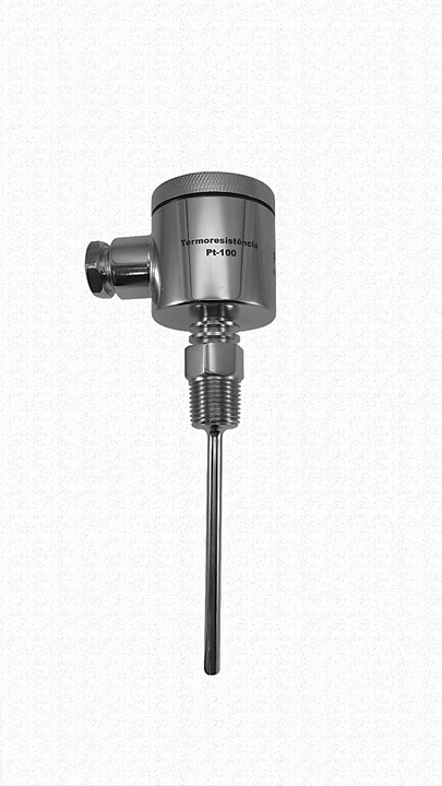 Termoresistência Pt100 com Cabeçote Grande em Inox PRTL