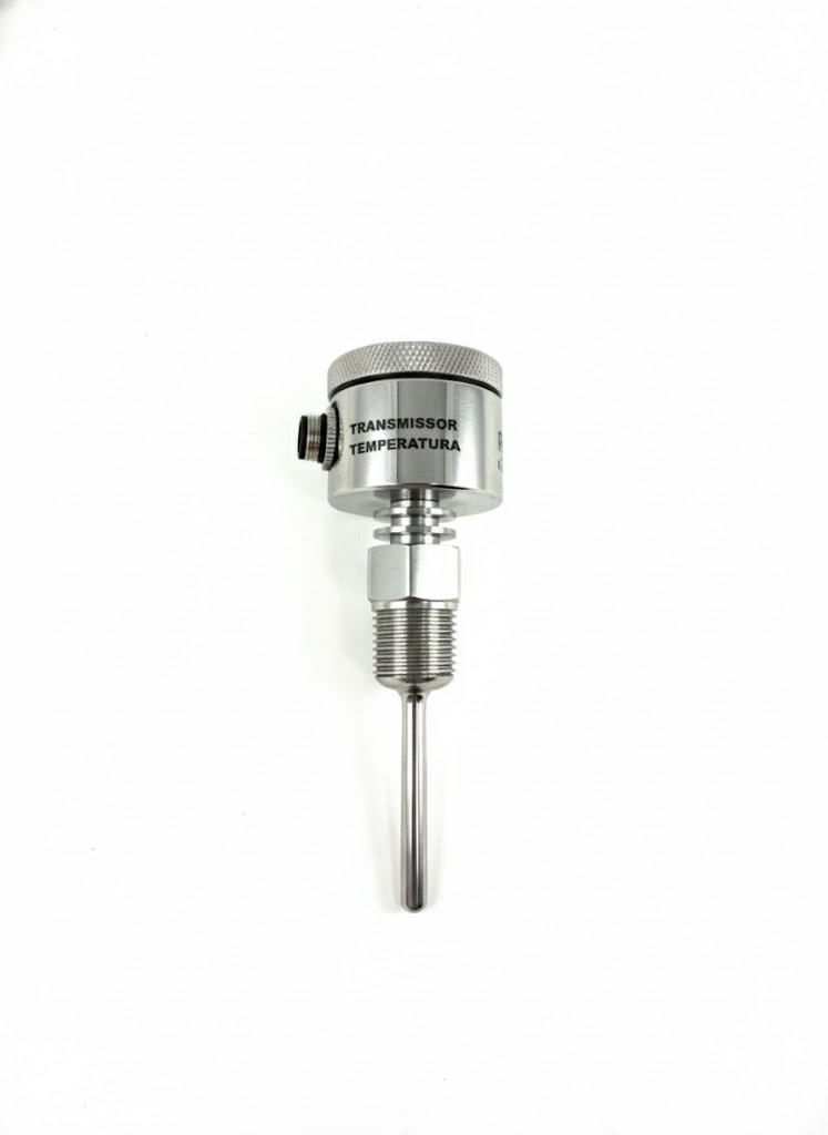 Transmissor de Temperatura Compacto "Full Inox" com Conector M12 (Série PRTH)