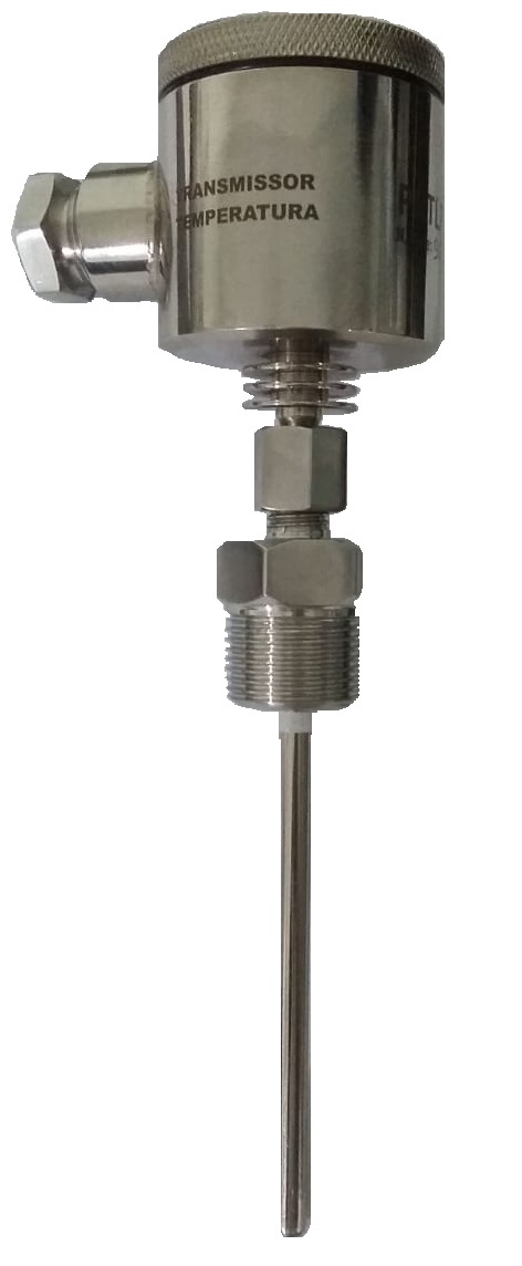 Transmissor de Temperatura com Cabeçote em Aço Inox